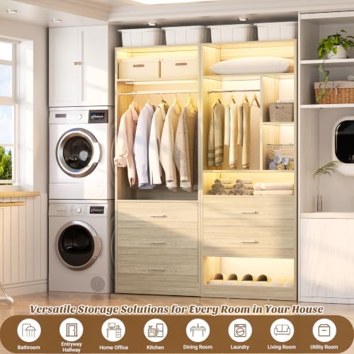 Besiost Closet Systems with 5 Drawers & 3CCT Sensor Light - Image 5