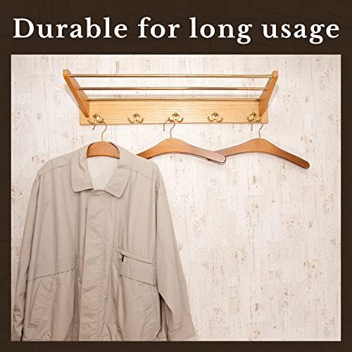 UNIQANTIQ HARDWARE SUPPLY Brass Hat and Coat Hook with Porcelain Knobs - Double Hook for Wall, Rack and Hall Tree Mounting - CH1-DB (5) - Image 6