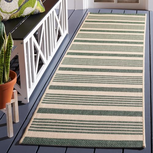 SAFAVIEH Courtyard Outdoor Runner Rug 2'3"x12', Beige CY6062-322 by Unknown