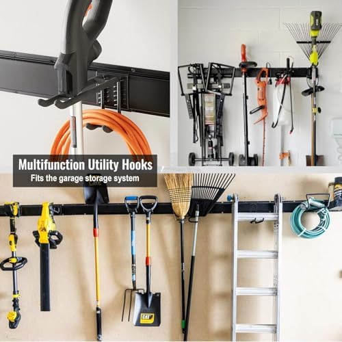 Aking Ace Wall Mount Tool Storage Rack, Adjustable Garden Tool Organzier - Image 3