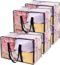 Vieshful 5 Pack 110L Clear Comforters Storage Bags with Zipper by Vieshful