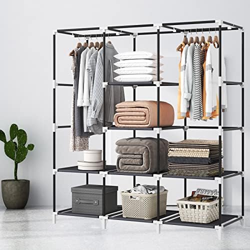 Portable Closet, Bedroom Wardrobe Closet for Hanging Clothes - Image 3