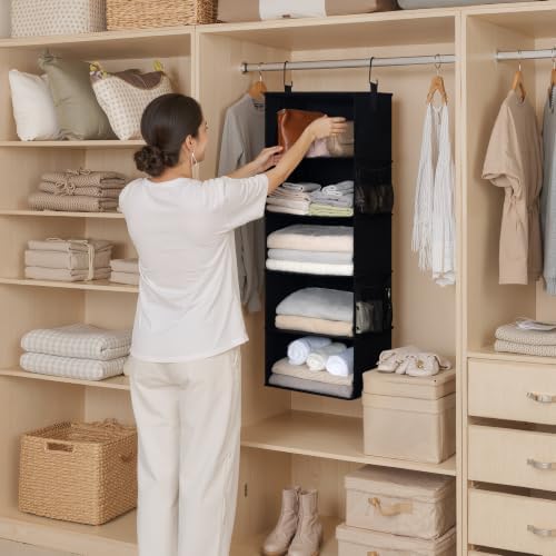StorageWorks Hanging Closet Organizer for Small Closets, 5 Shelf - Image 2