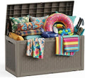 Vixzen 160 Gallon Deck Box, Waterproof Resin Outdoor Storage Box, Lockable by Vixzen