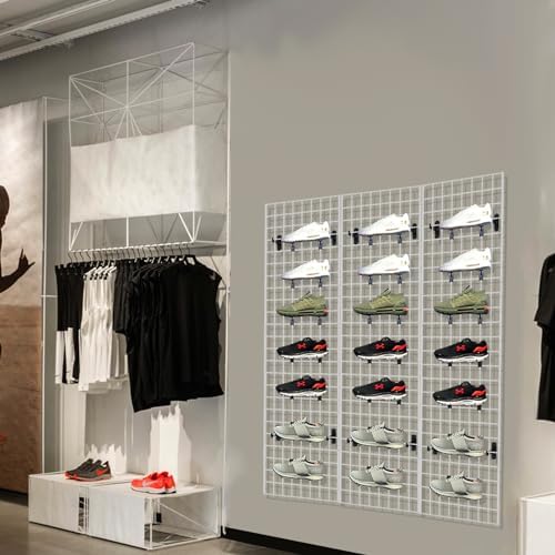 Grid Wall Commercial Grade Gridwall Panels – Heavy Duty Grid Panel for Any Retail Display Wall Grid 2' Width x 6' Height, White (Pack of 3) - Image 5