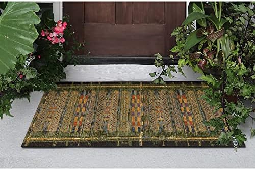 Liora Manne Marina Indoor/Outdoor Power Loomed Synthetic Blend Low Profile Area Rug - Traditional Geometric Casual Southwestern Colorful (Tribal Stripe Green) (2'7" x 4'3") by LushDecor