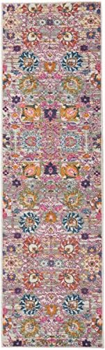 Nourison Home Passion Silver 2'2" x 10' Area Rug, Boho, Moroccan, Bed Room, Living Room, Dining Room, Kitchen, Easy Cleaning, Non Shedding, (10' Runner) - Image 3