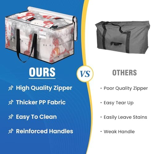 RoomHacks Moving Bags, Heavy Duty Large Storage Bags, 125L, 10 Pack, Clear - Image 5