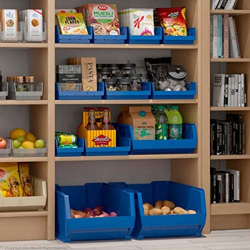 Akro-Mils Plastic Storage Bins and Organizers (12-Pack) + AkroBins Hanging Stackable Storage Bins (24-Pack) - Image 3