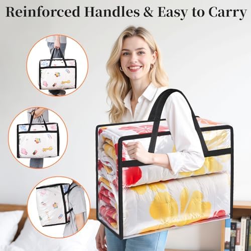 SpaceTrove Clear Storage Bags, 8-Pack Under Bed and Closet Organizers 90L - Image 6
