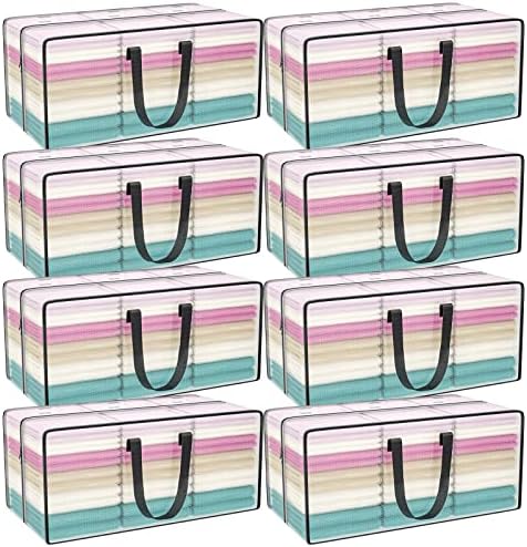 Clear Moving Bags Heavy Duty Extra Large with Strong Zipper Handles by ACNUSIK