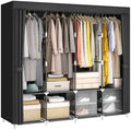 67" Portable Wardrobe Closet for Hanging Clothes Large Capacity for Bedroom by MOGELAFOO