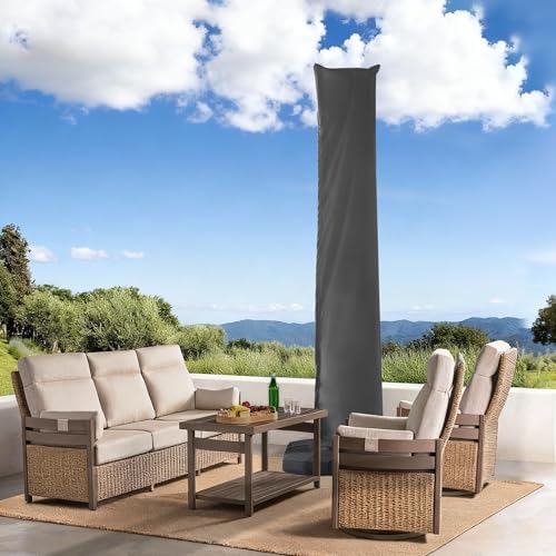 Cantilever Patio Umbrella Cover Outdoor Umbrella Covers, Grey - Image 2