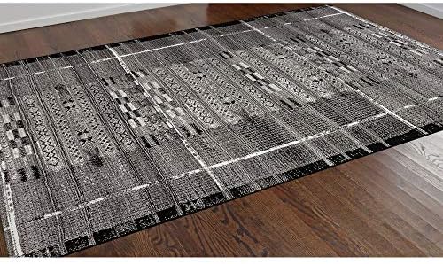Liora Manne Marina Indoor/Outdoor Rug, 3'3" x 4'11", Tribal Stripe Silver - Image 4