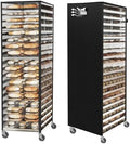 Commercial Bread Rack Cover Speed Rack Cover with Zipper, 20tier Sheet Pan Rack Cover Bun Pan Rack Cover with Vents ，23"X28"X64" Kitchen Brkery Rack Cover Waterproof by Unknown