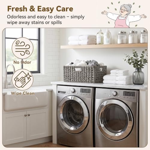 GRANNY SAYS Wicker Baskets for Organizing, Waterproof Pantry Basket, 1-Pack - Image 3