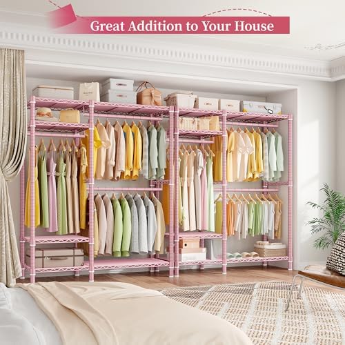 Raybee Clothes Rack with Shelves, Heavy Duty Loads 780LBS, Space-Saving - Image 2