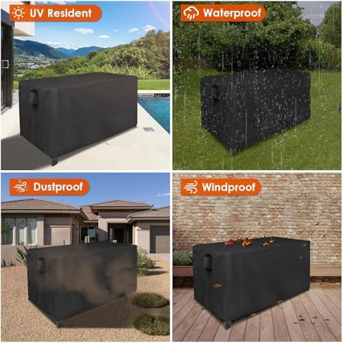 Patio Table Cover for Outdoor Tables,Waterproof-74x24x45in - Image 6