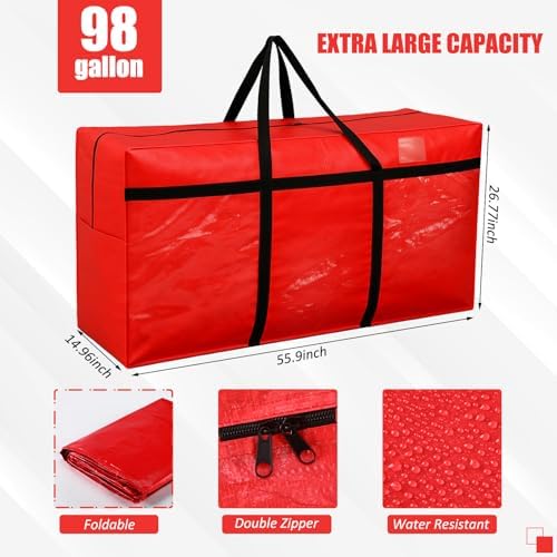 Windyun 4 Pack 98 Gallon Extra Large Moving Bags XXL Heavy Duty Storage Bag - Image 3