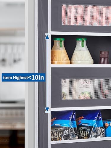 JARLINK Over The Door Organizer, 5 Shelf Hanging Organizer w/ 5 Pockets - Image 5