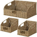 StorageWorks Seagrass Storage Baskets, Pantry Organizers and Storage,3-Pack by StorageWorks
