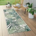 Paco Home Indoor & Outdoor Rug Flat-Weave Jungle Floral Palm Trees Design Green, Size: 2' x 6' by PacoHome