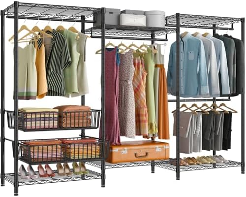 VIPEK V10 Heavy Duty Clothes Rack, Portable Closet Garment Rack Black by VIPEK
