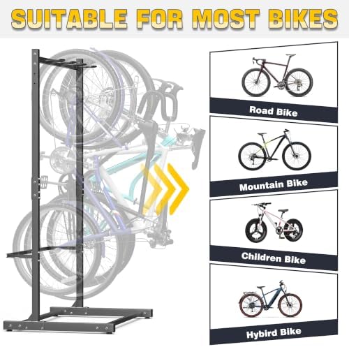 Ultrawall Freestanding Bike Rack, Vertical Bike Storage Stand for Garage - Image 6