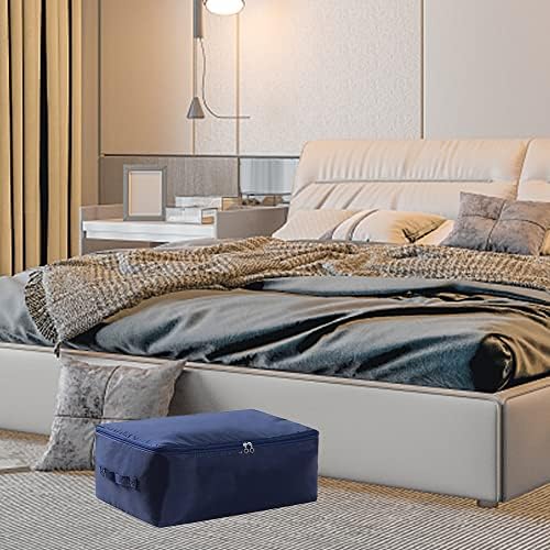 2 Pack 36L Underbed Storage Bags, Large Clothes Storage Bag with Zips & Handles, Foldable Waterproof Organizer, Clothes Moving Bag for Blanket Comforter Clothing Bedding - Image 5