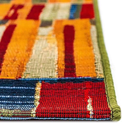 Liora Manne Marina Indoor Outdoor Rug - Multicolored Designs, Comfortable & Durable, Power Loomed, Polypropylene Material, UV Stabilized, Paintbox, 4'10" x 7'6" - Image 7