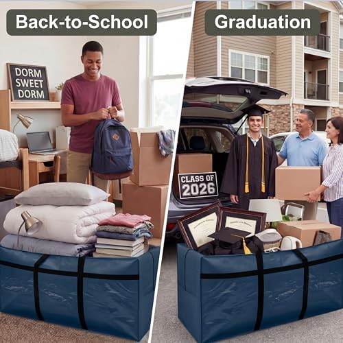 4 Pcs 66 Gallon Extra Large Moving Bags Heavy Duty Storage Bag - Image 4