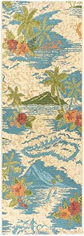 Gertmenian Premium Printed Indoor Outdoor Rugs by Reyn Spooner - 2x6 Ft Runner, Soft, Durable, & Washable Tropical Rugs for Deck, Patio or Living Room - Pacific Paradise, Multi, 46758 by Gertmenian
