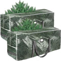 BALEINE 9 ft Christmas Tree Storage Bag, Heavy Duty Extra Large Artificial Christmas Tree Bag with Reinforced Handles and Dual Zippers Wide Opening (Transparent, 2PK Combo) by BALEINE
