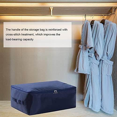 2 Pack 36L Underbed Storage Bags, Large Clothes Storage Bag with Zips & Handles, Foldable Waterproof Organizer, Clothes Moving Bag for Blanket Comforter Clothing Bedding - Image 7