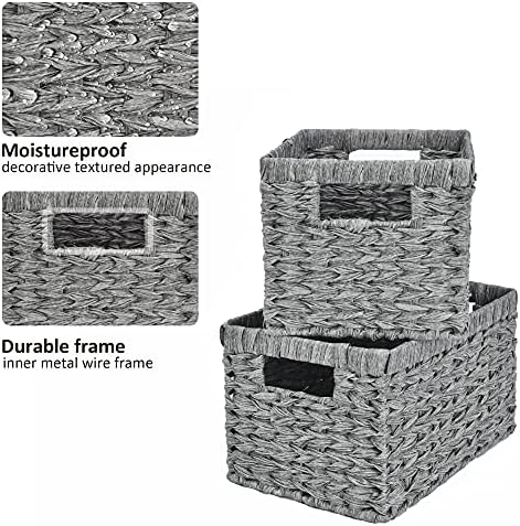 GRANNY SAYS Wicker Storage Baskets for Organizing, Basket Organizer, 2-Pack - Image 5