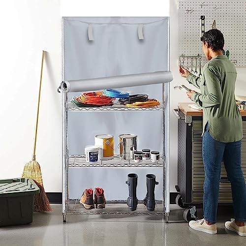 Shelf Cover, Wire Rack Cover 36" W x 18" D x 72" H - Image 2