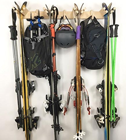 Pro Board Racks The Apres Vertical Ski Storage Rack (Holds 4 Sets of Skis) by Pro+Board+Racks