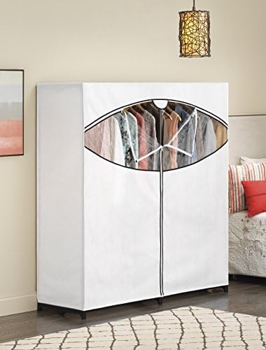 Whitmor 60-inch Extra-Wide Clothes Closet, 60” with White Cover - Image 2
