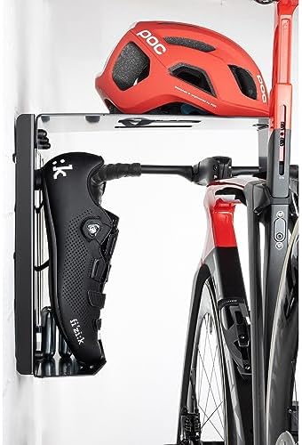 Stasdock Wall Bike Rack | Bike Storage Wall Mount System | For Race Bicycles (Happy Black) and Mountain Bikes | Bike Shelf | Indoor bike wall bracket | Store your helmet and shoes | Home and Garage - Image 6