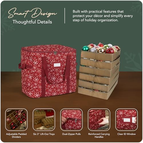 Covermates Adjustable Ornament Storage Bag, 19.25" W x 13" D x 18.5" H - Image 4