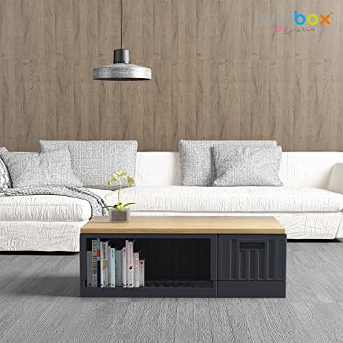 livinbox 45L collapsible storage bins with door, comic books container, dust-proof stack-able folding box for Home Office Bedroom Dorm Toys Bedding, white & transparent, FB-6432S-WTTR - Image 6