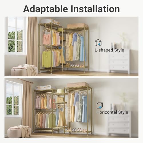 VIPEK Classic V6 Wire Garment Rack, Dynamic Closet System Adjustable - Image 2