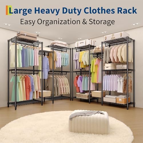 Garvee Heavy Duty Garment Rack 5 Hanging Rods - Image 4