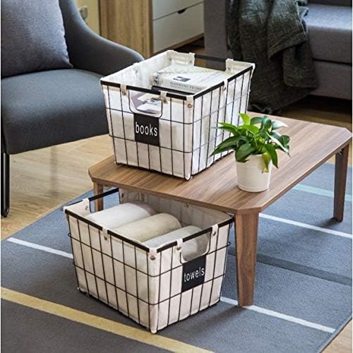 JN Better Homes & Gardens Medium Wire Basket with Chalkboard - 2 Pack - Medium by Unknown