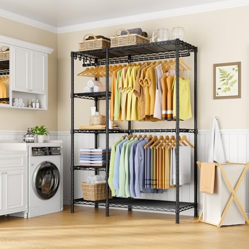 Ulif F2 Clothes Rack, 5 Tiers Heavy Duty Garment Rack for Bedroom - Image 4