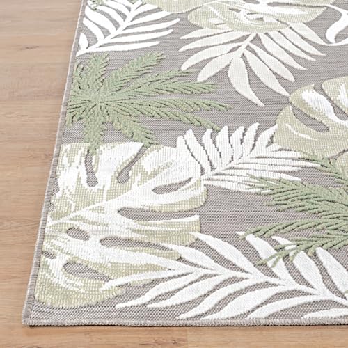 Luul Home Floral Indoor Outdoor Rugs 9x12 Large Area Rug for Living Room, Patio Decor, Kitchen, and Entryway Rug, Washable Stain Resistant Outside Carpet Green 9 x 12 - Image 5