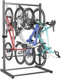 TORACK Freestanding Hanging Bike Stand, 4 Bikes Vertical Bike Storage Stand by TORACK