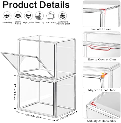 DILIBRA 5 Packs Clear Plastic Handbag Storage Organizer for Closet - Image 2