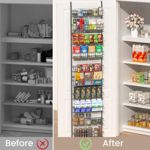ElegantArray 9-Tier Pantry Door Organizer, Deep Gray - Image 5