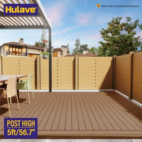 4-Pack 5FT U-Shaped Metal Fence Posts (H: 56.7″), No-Dig Hard Surface Mount for Privacy Fences, Garden, AC Units, Pool Equipment, and Trash Can Enclosures Matte Black - Image 7